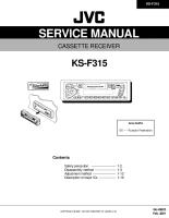JVC KSF-315-Service-Manual